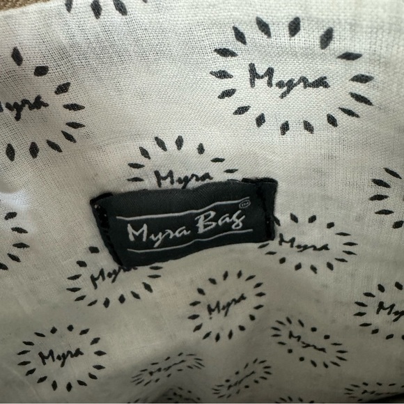 Myra Bag Leather Calf Hair Gold Speckled Crossbody Shoulder Bag Western Rodeo - Picture 4 of 5